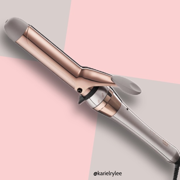 Rose Gold Gray Titanium InfinitiPro Conair Curling Iron Luxe Series - Picture 4 of 5